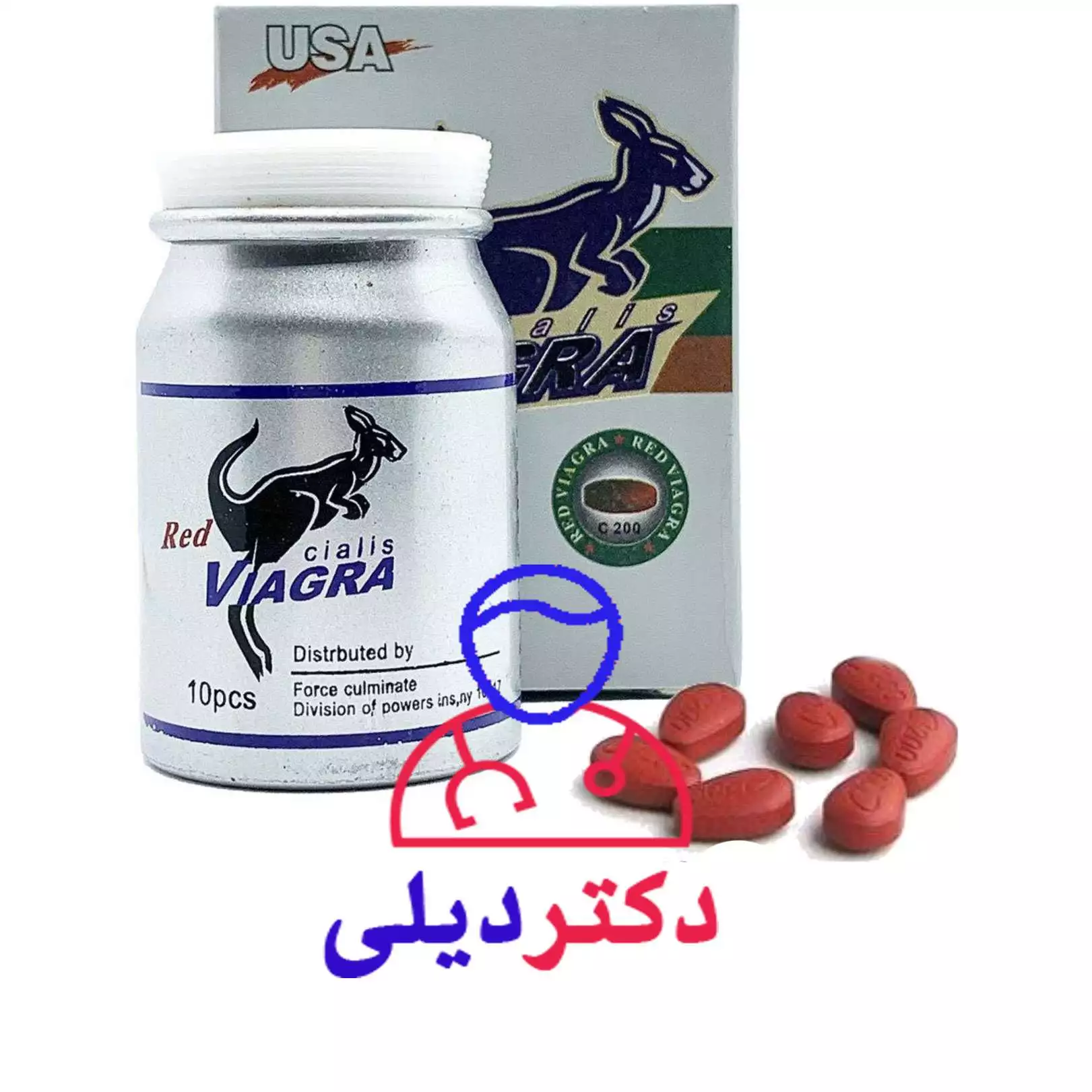 قرص ویاگرا قرمز کانگورو اصل 10 عددی