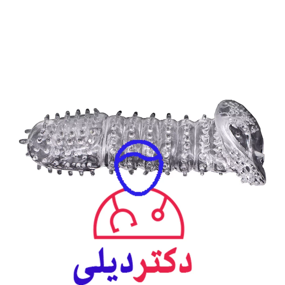کاندوم ژله ای خاردار سیلیکونی ضخیم درجه یک بزرگ کننده